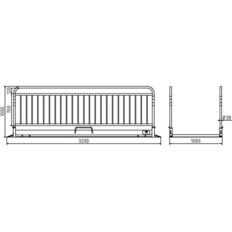 Aluminium#trench bridge#with safety railing