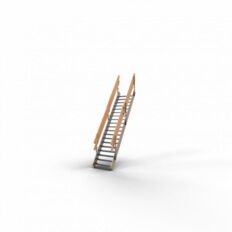 Guard-railing post Ø 48.3 mm#for crank and universal scaffolding trestle