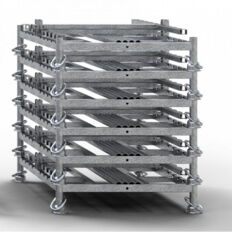 Storage and transport pallet #for 10 scaffolding jacks