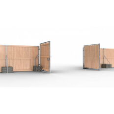Individual parts #Wooden fence gate