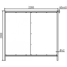 Mobile fence Trapez