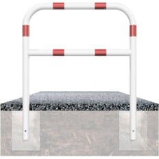 Protective bar made of steel tubing#Ø 60 x 2.5 mm#with crossbar