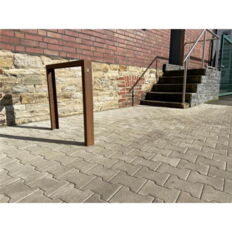 Corten steel leaning bracket