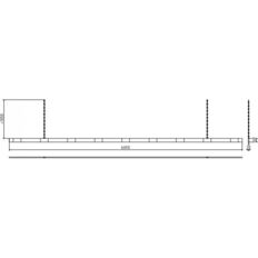 Barrier#aluminium profile#white coated /#red reflecting