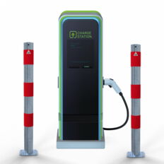 Barrier posts#as e-charging post protection